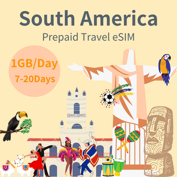 south america travel, south america prepaid travel eSIM, get connected, roaming, mobile internet