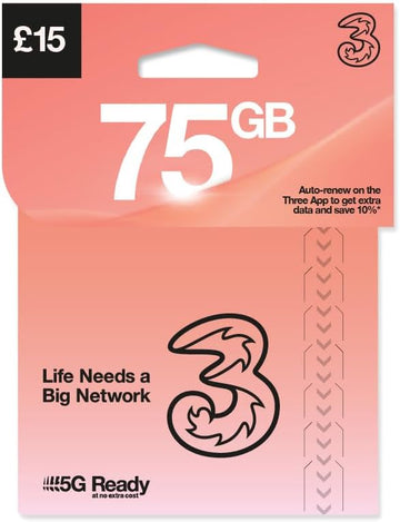 3UK 75GB 30 Day